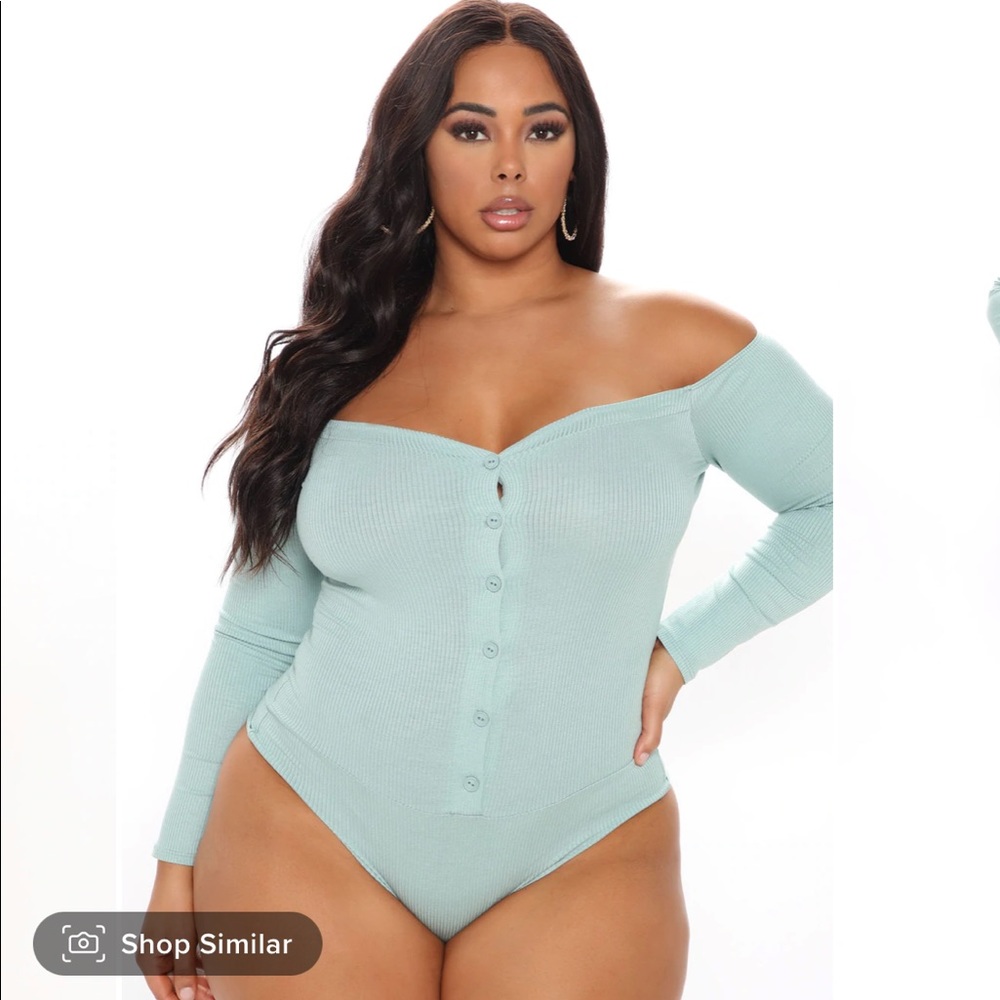 Fashion Nova off shoulder bodysuit (plus)